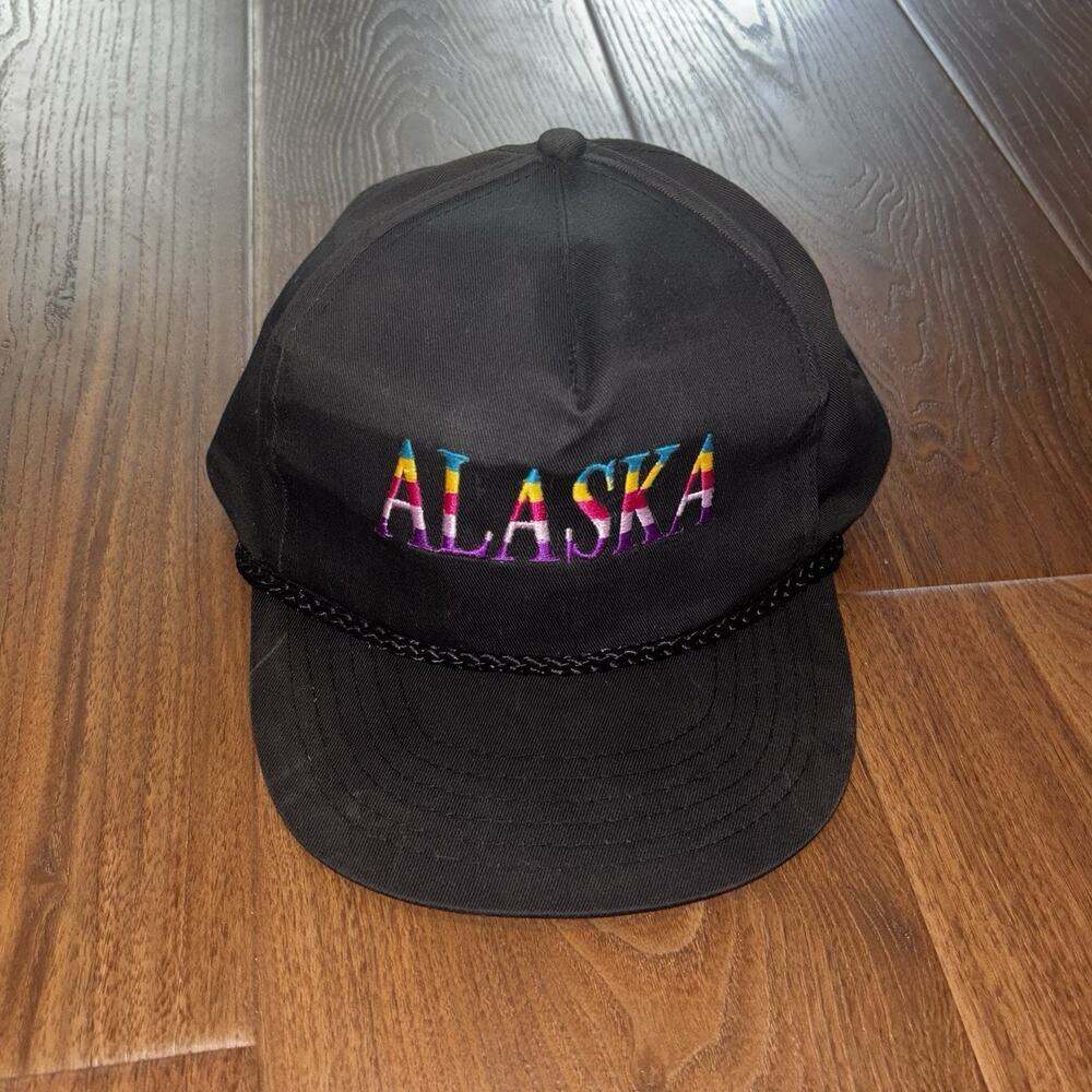 VTG Alaska Blue Trucker Snap Back Hat OC Artic Circle Cap Unisex Adults